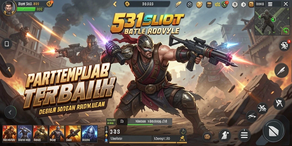 Tangkapan layar utama 531SLOT menampilkan aksi pertarungan intens.