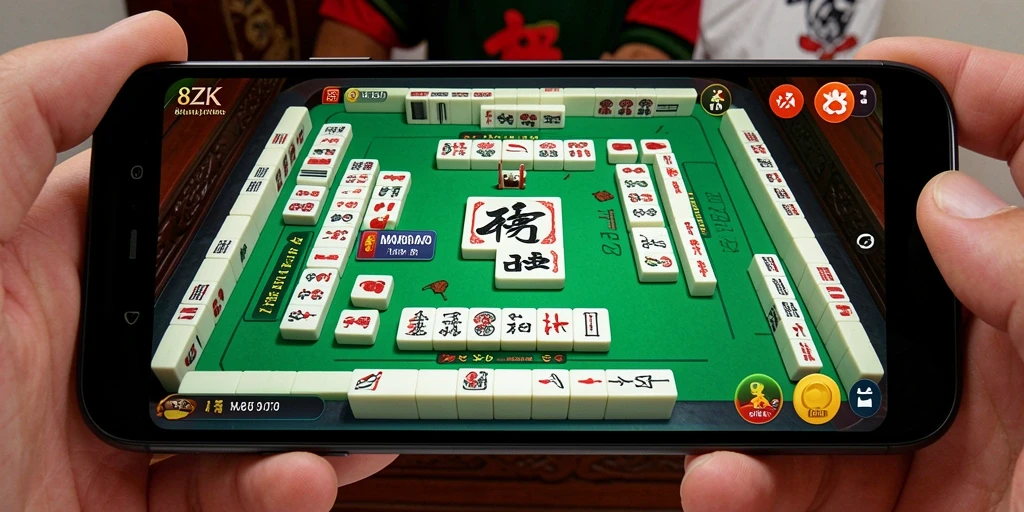 Tampilan gameplay Mahjong yang menantang di 8ZK.