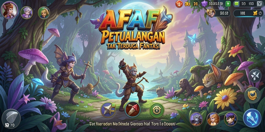 Gameplay AFAF yang menampilkan petualangan seru dan grafis menarik.