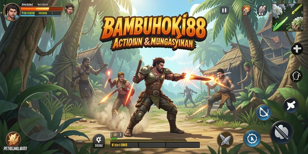 Tampilan menegangkan dari gameplay <strong>BAMBUHOKI88</strong> yang memukau.