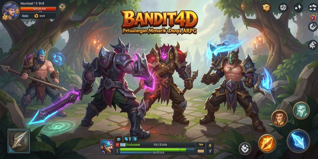 Tangkapan layar gameplay BANDIT4D dengan aksi pertempuran yang seru.