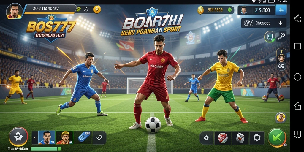 Gambar tampilan gameplay olahraga seru di BOS777.