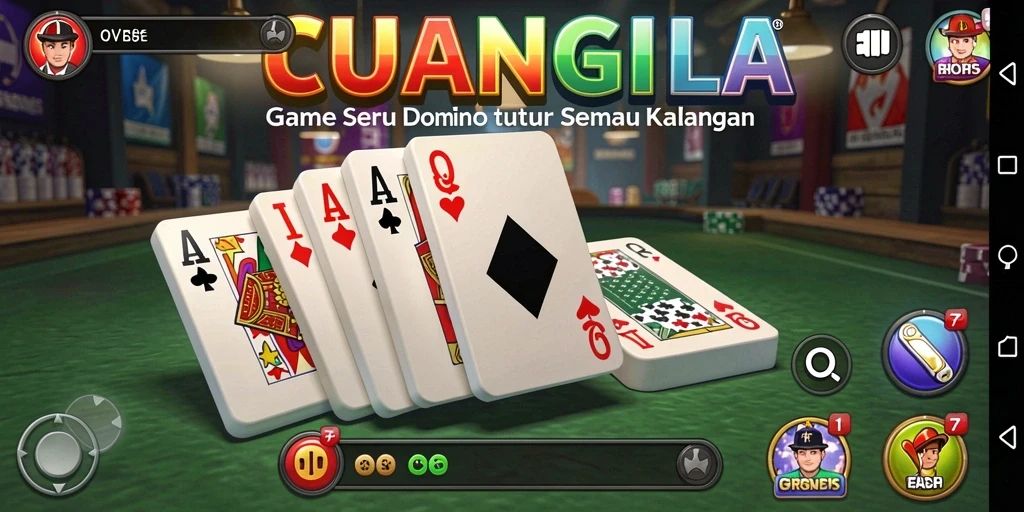 Tampilan gameplay Domino yang menarik dan interaktif di CUANGILA.