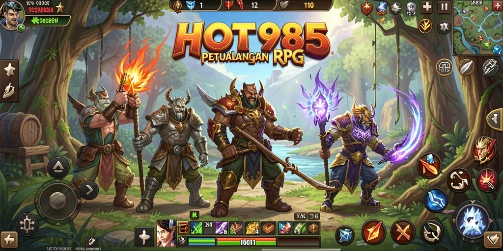 Tampilan gameplay RPG yang menarik dan menantang di HOT985.