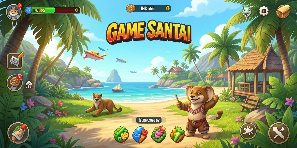 Tampilan gameplay <strong>IND666</strong> yang menarik dan penuh warna.