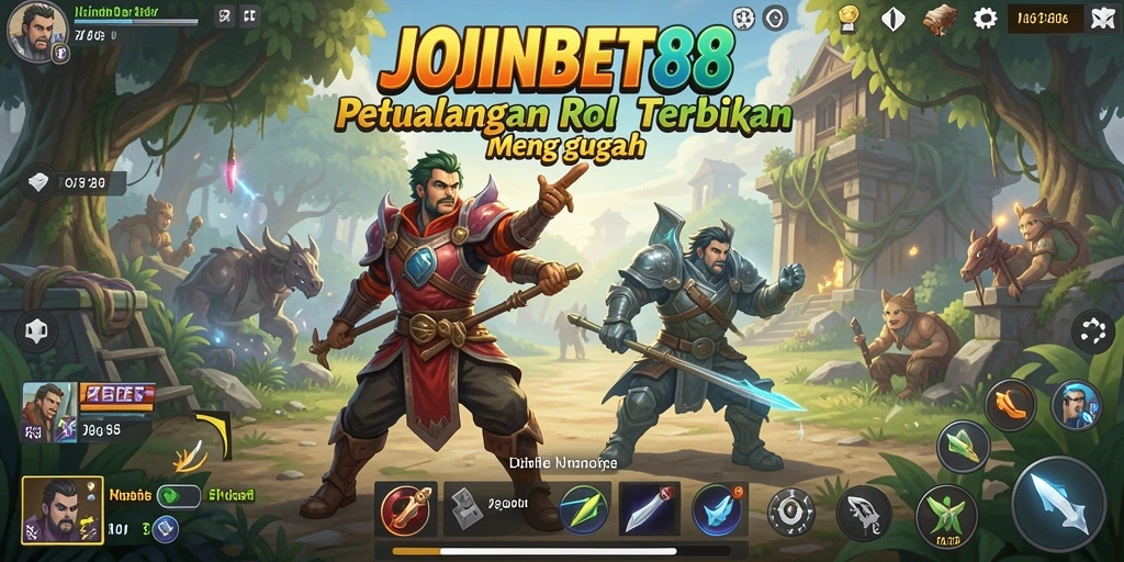 Tampilan menakjubkan dari gameplay petualangan ARPG JOINBET88.