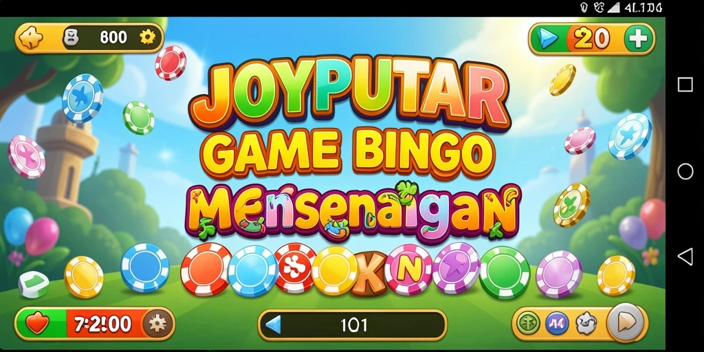 Tampilan gameplay seru di JOYPUTAR dengan keceriaan Bingo.