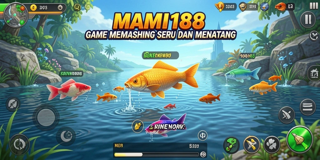 Tampilan gameplay memancing yang menarik di MAMI188.
