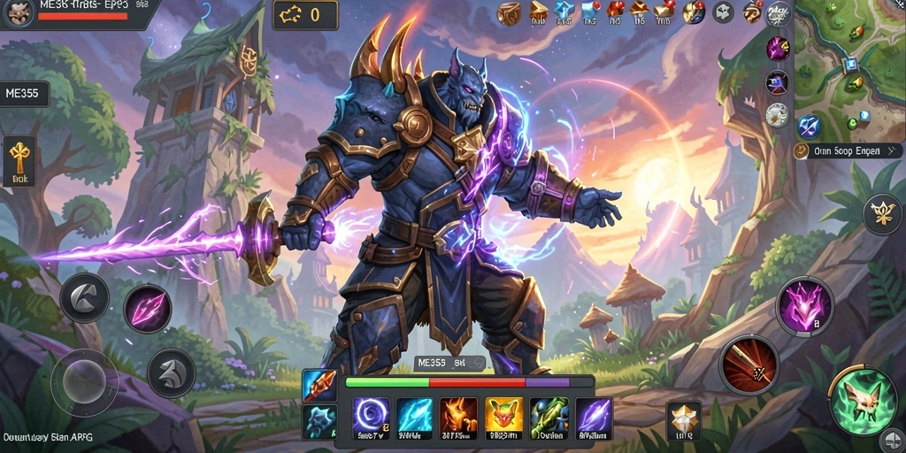 Tampilan action-packed dalam gameplay ARPG ME355.