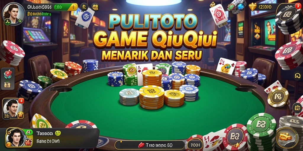 Tampilan seru dari gameplay QiuQiu PULITOTO.