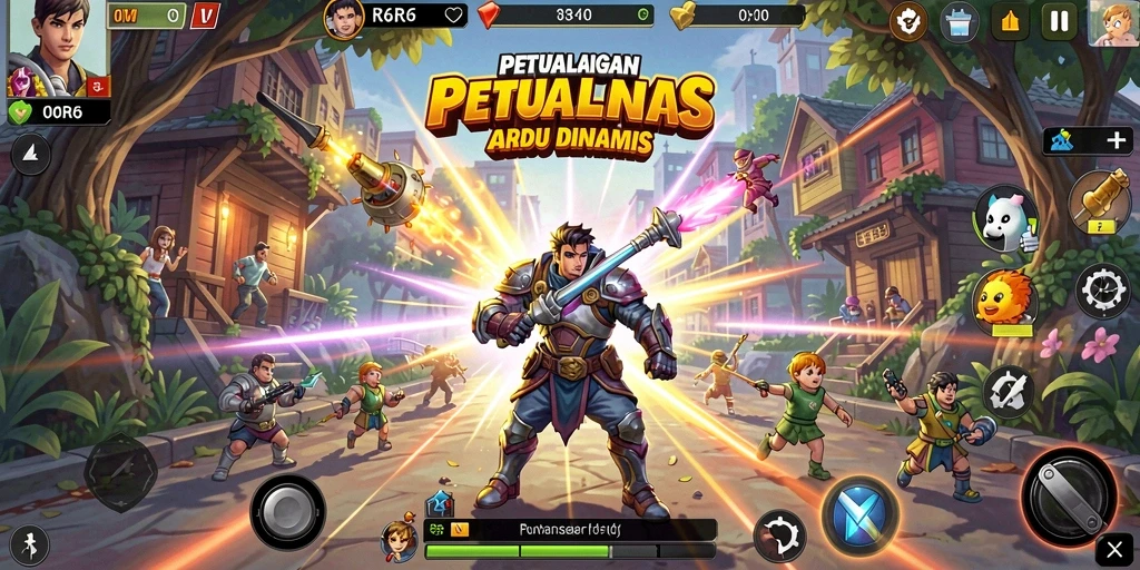 Tampilan gameplay seru dari R6R6 dengan tantangan arcade.