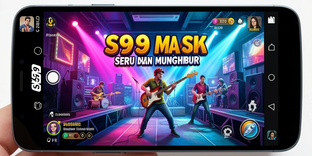 Tampilan gameplay S9S9 yang menarik saat mengikuti irama musik.