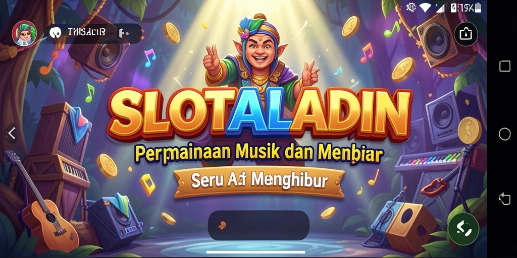 Tampilan gameplay SLOTALADIN dengan antarmuka yang menarik dan interaktif.