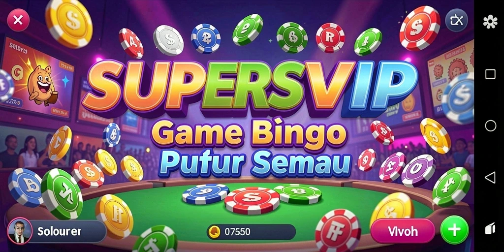Tampilan gameplay Bingo yang menarik di SUPERSVIP.