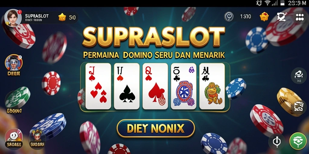 Screenshot gameplay SUPRASLOT yang menunjukkan aksi seru permainan Domino.