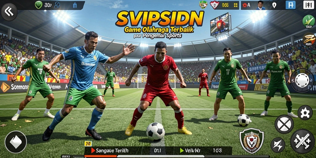Tampilan gameplay menarik dari SVIPSIDN yang penuh aksi olahraga.
