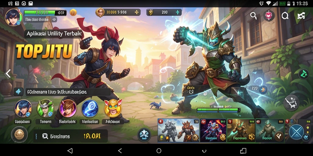 Screenshot utama aplikasi TOPJITU yang menampilkan antarmuka pengguna yang praktis.