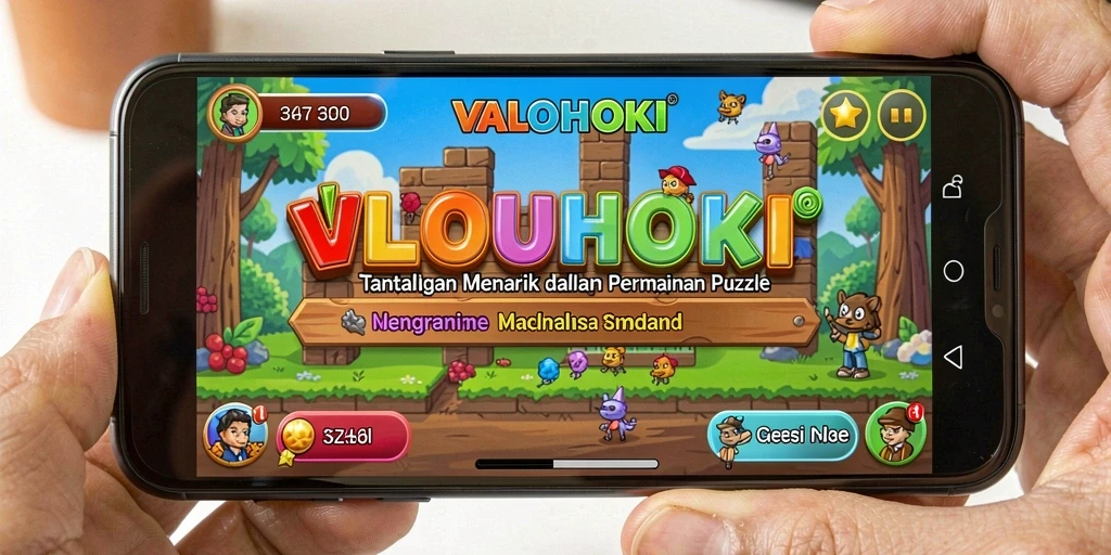 Tampilan gameplay VALOHOKI menampilkan berbagai teka-teki yang menantang.