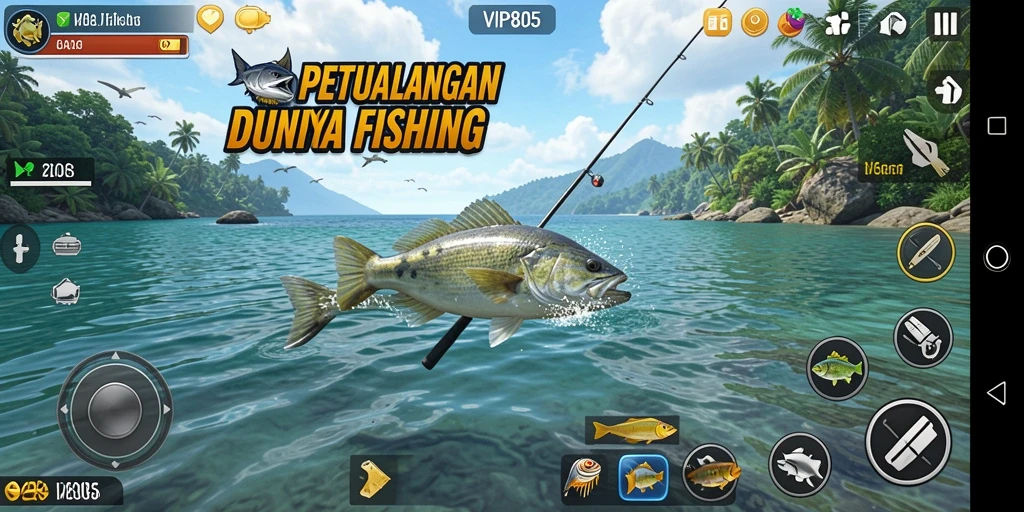 Tangkapan ikan besar dalam gameplay <strong>VIP805</strong> yang menakjubkan.
