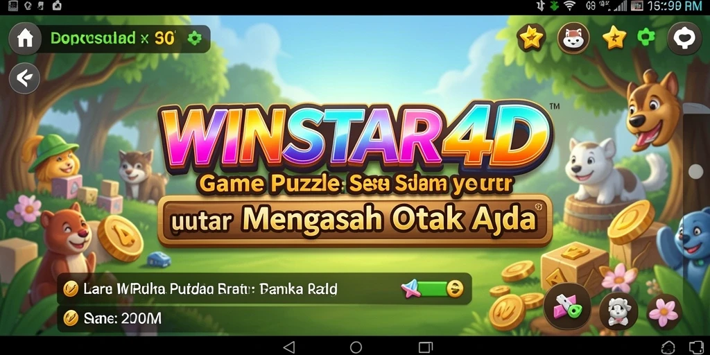 Gameplay menarik dari WINSTAR4D dengan berbagai tantangan Puzzle.