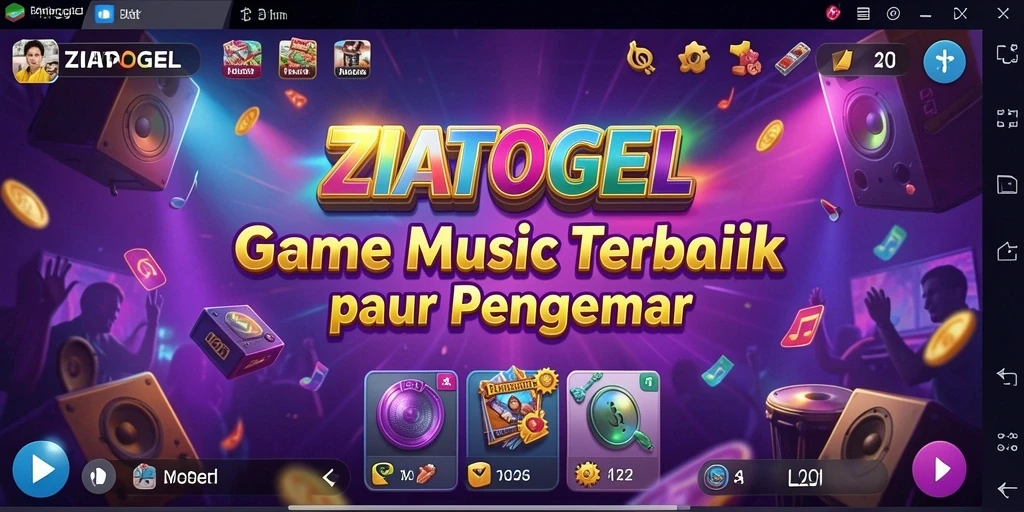 Tampilan gameplay ZIATOGEL yang penuh warna dan interaktif.